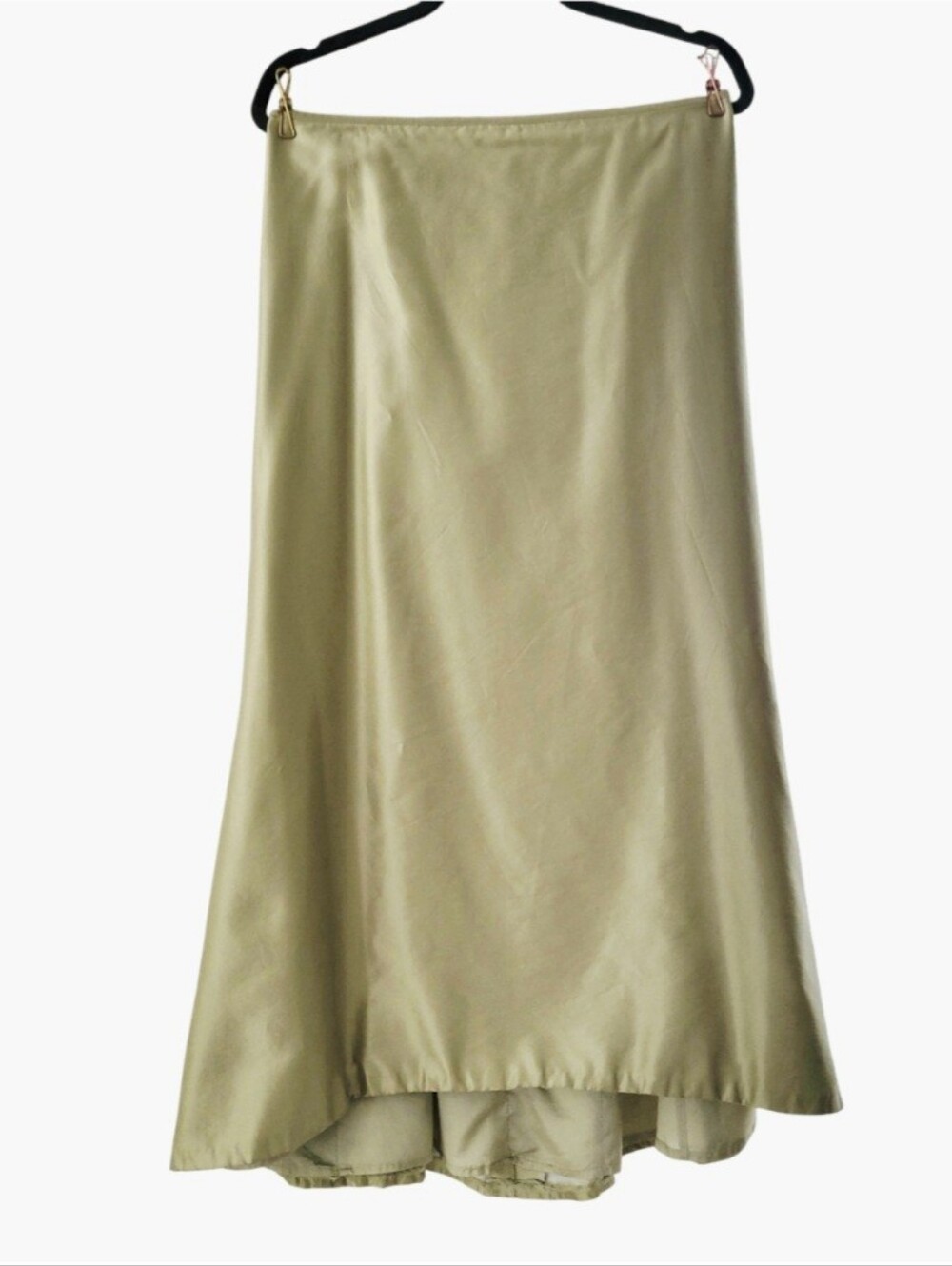 Carmen Marc Valvo Midi Skirt 14 Vintage Chartreuse Elegant Evening Wear Dress